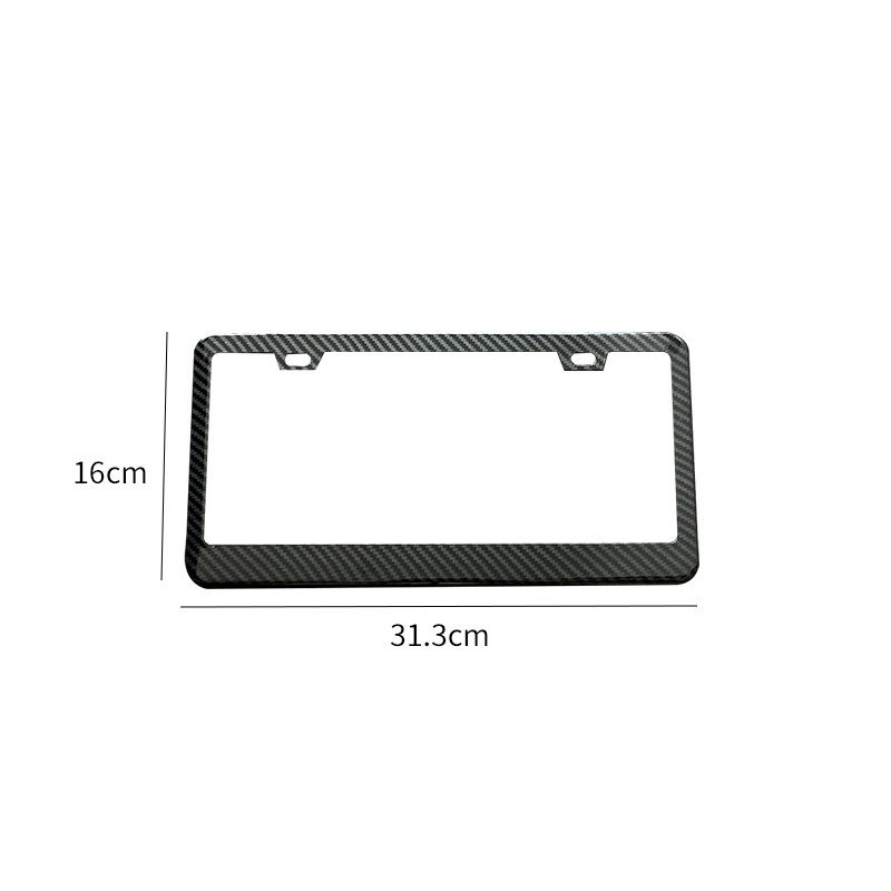 Customizable aluminum alloy license plate frames