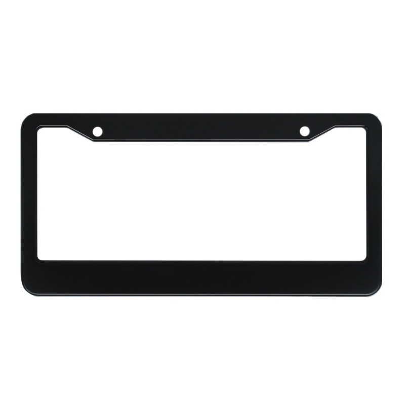 Thickened aluminum alloy, stainless steel, and carbon fiber license plate frame