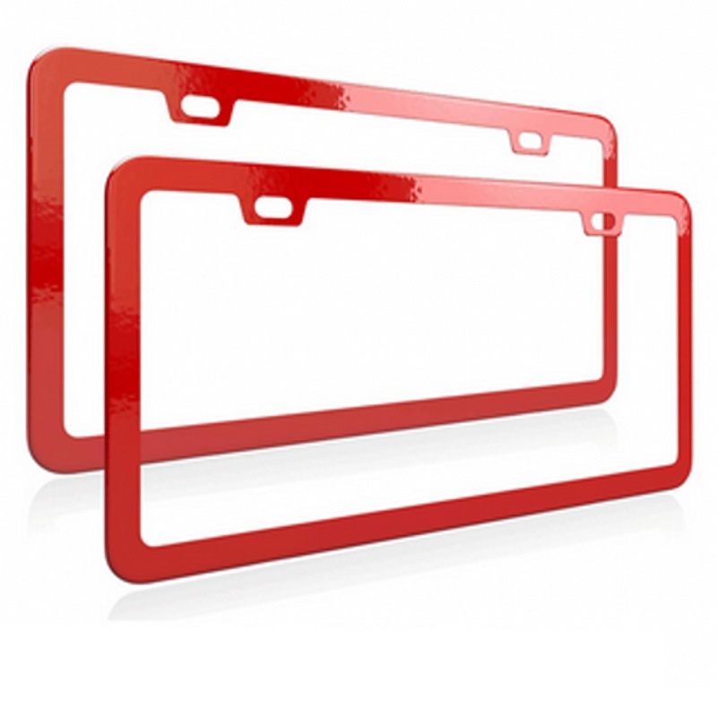 Universal aluminum alloy license plate frame