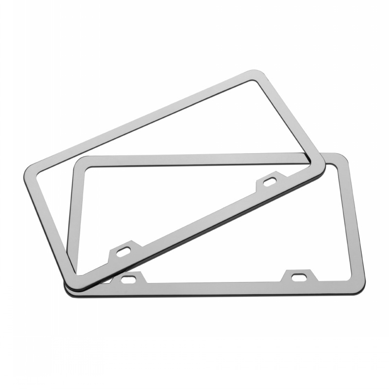 Universal aluminum alloy license plate frame