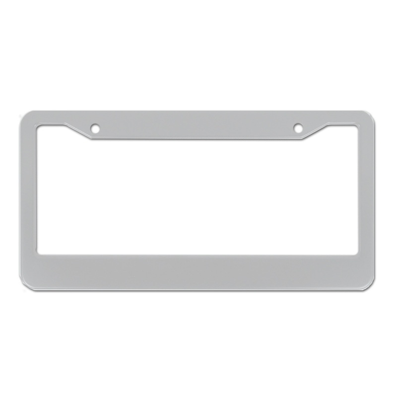 Thickened aluminum alloy, stainless steel, and carbon fiber license plate frame